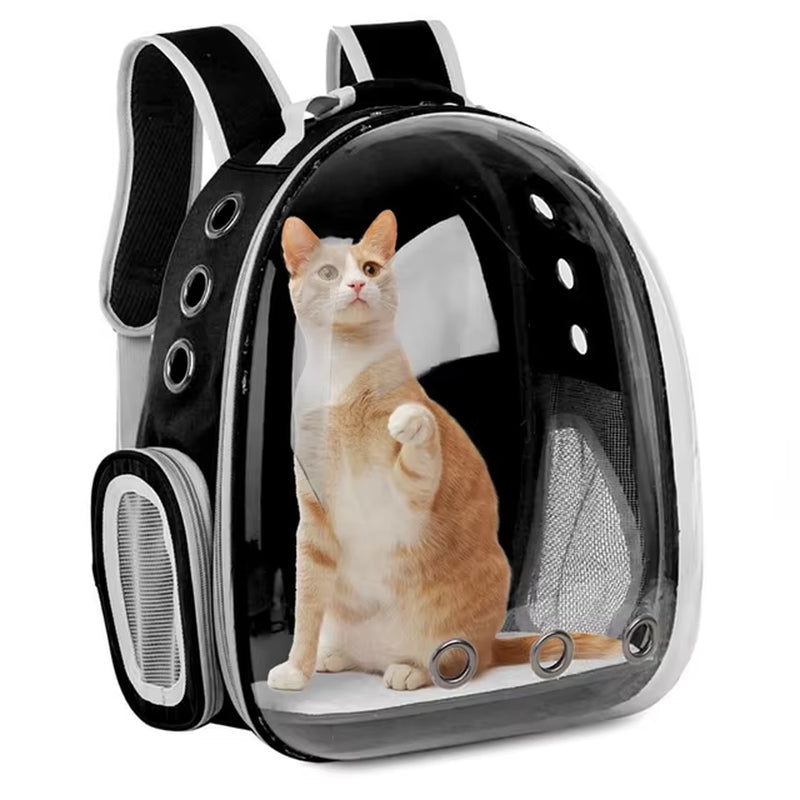 Pet Cat Carrying Bag Space Pet Backpacks Breathable Portable Transparent Backpack Puppy Dog Transport Carrier Space Capsule Bags