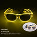 Cool Luminous Colorful LED Light up Glasses Glowing Neon Light Flashing Party Glasses for Nightclub DJ Dance Party Decor