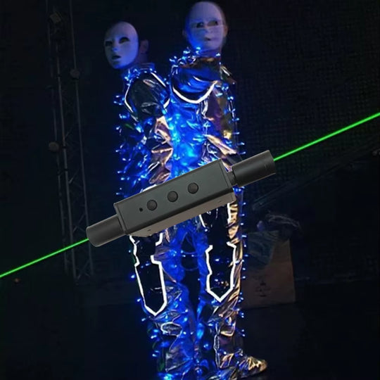 New Double Headed Green Laser Sword Laser Dance Handheld Stage Props for Laser Man Show Portable Laser Dance Props