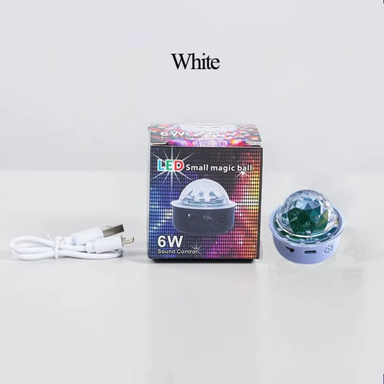 3 Watt Mini LED Effect Stage Light Interior Ambient Light Decoration Rechargeable Laser Disco Ball with Voice Control Function