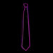 Men Glowing Tie Wire Neon LED Luminous Tie Glasses Cosplay Party Haloween Christmas Luminous Light up DJ Bar Club Stage Prop