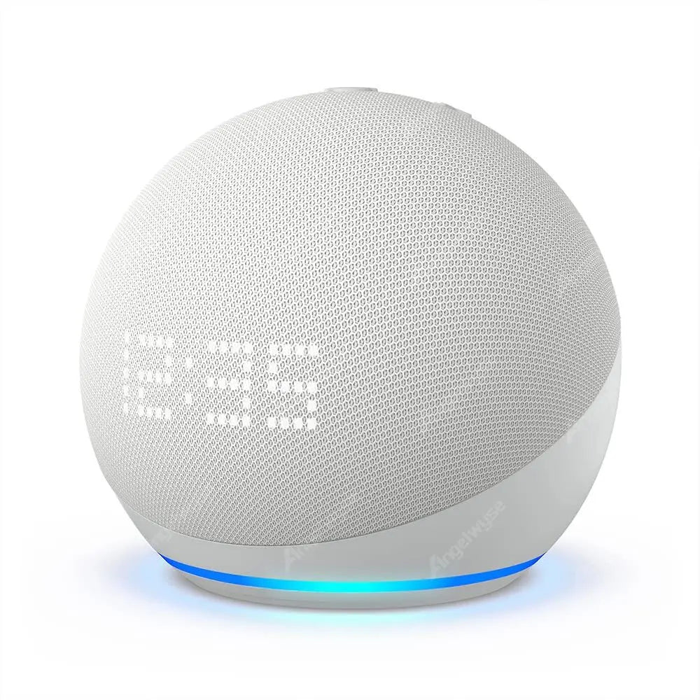 Original Alexa Echo Dot 5Th Generation Smart Mini Wifi Home BT Alexa Speaker Horn with Sound Control Voice Assistant and Clock