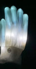 Rainbow Sparkling Gloves Rainbow Luminous Gloves LED Gloves Fluorescent Dance Performance Props Easter Party Gathering Gift