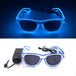 Luminous Fluorescent Glasses LED Glowing Party Supplies Steampunk Glasses with Lights Flashing Neon Goggles Glasses Club Props