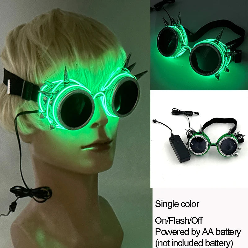 Cool Luminous Colorful LED Light up Glasses Glowing Neon Light Flashing Party Glasses for Nightclub DJ Dance Party Decor