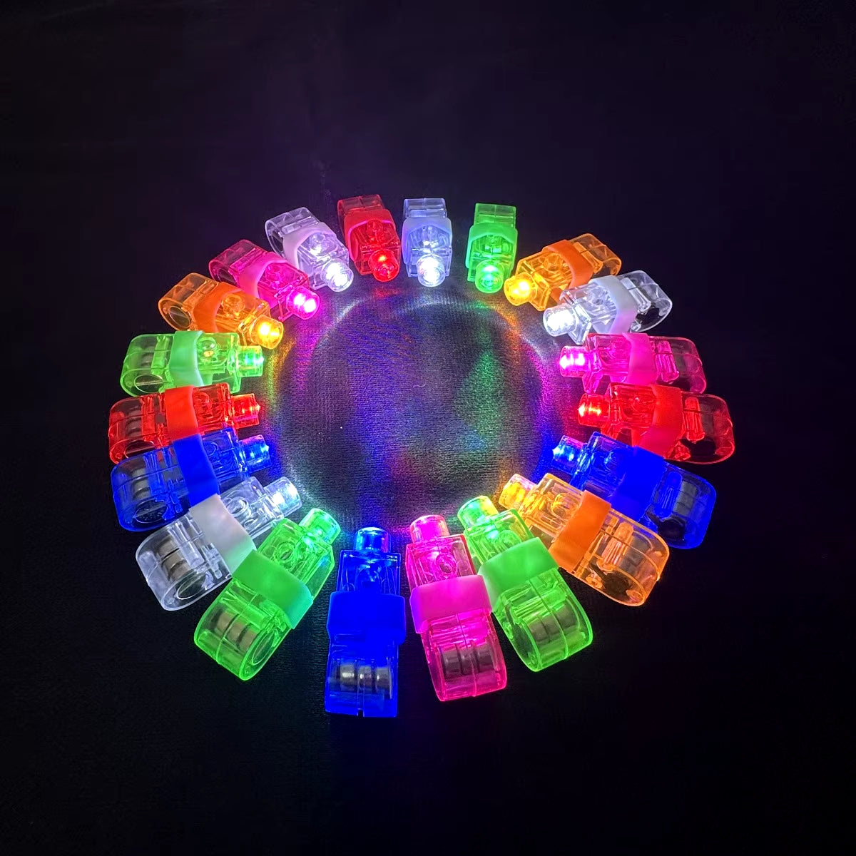 50/100 Pcs LED Finger Lights Glowing Glove Light Halloween Christmas Wedding Celebration Festival Party Decor Christmas Lights