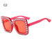 Crystal Oversized Sunglasses for Women Rhinestone Square Diamond Sun Glasses Retro Big Frame Sparkling Glasses