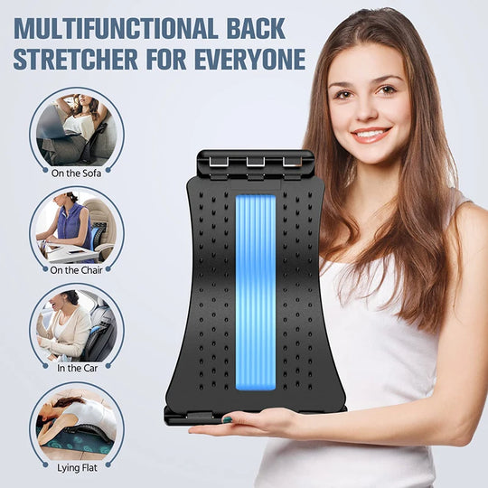 Back Stretcher Magnetotherapy Multi-Level Adjustable Back Massager