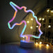 Battery/Usb LED Neon Night Light Sign Flamingo Unicorn Coconut Tree Cactus Pineapple Table Lamp Kids Bedroom Christmas Art Decor