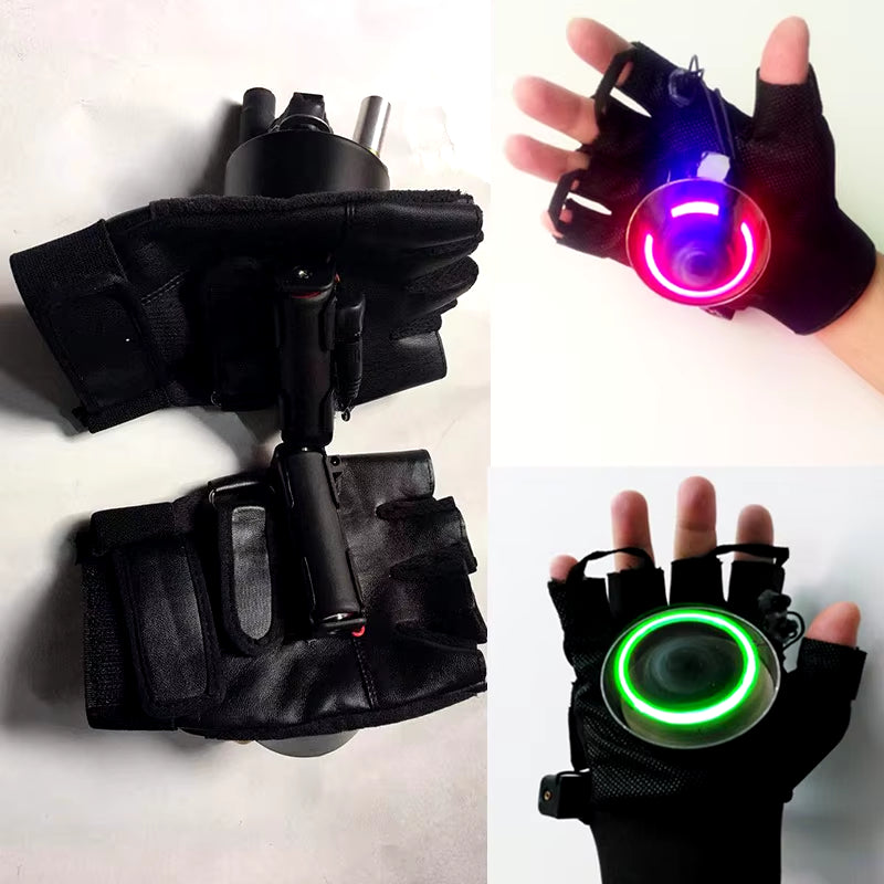 2022 Newest RGB Vortex Laser Gloves Stage Props Nightclub Dancer Costume LED Light Gloves Performance Suppliers