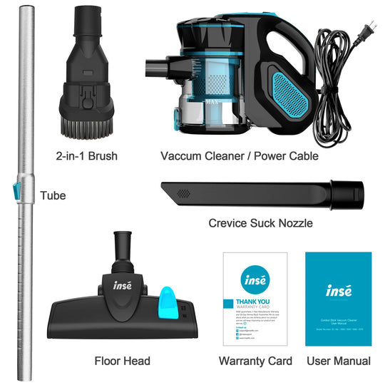 Vacuum Cleaner Corded  I5 18Kpa Powerful Suction 600W Motor Stick Handheld Vaccum Cleaner for Home Pet Hair Hard Floor