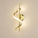 Creative LED Musical Note Design Wall-Mounted Lamp Modern LED Musical Note Bedside Spiral Night Light Indoor