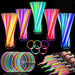 500 Glow Sticks Bulk Party Favors,Mardi Gras Glow in the Dark Party Supplies Glow Sticks Necklaces Bracelets with Connectors 8" Glowsticks Light up Toys Party Pack for Neon Festival Birthday Carnival