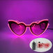 Luminous Fluorescent Glasses LED Glowing Party Supplies Steampunk Glasses with Lights Flashing Neon Goggles Glasses Club Props