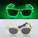 Luminous Fluorescent Glasses LED Glowing Party Supplies Steampunk Glasses with Lights Flashing Neon Goggles Glasses Club Props