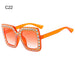 Crystal Oversized Sunglasses for Women Rhinestone Square Diamond Sun Glasses Retro Big Frame Sparkling Glasses