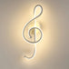 Creative LED Musical Note Design Wall-Mounted Lamp Modern LED Musical Note Bedside Spiral Night Light Indoor