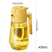 2-In-1 Oil Spray Bottle, 470Ml Oil Dispenser Bottle for Kitchen Cooking, Glass Oil Spray Bottle with Pourer, Oil Sprayer