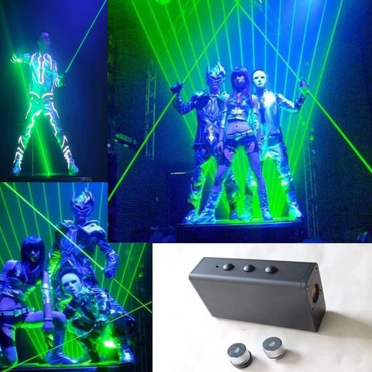 New Double Headed Green Laser Sword Laser Dance Handheld Stage Props for Laser Man Show Portable Laser Dance Props