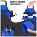 Industrial Vacuum Cleaner Hoover Wet and Dry 4800W Powerful Suction Bagless, 16Kpa, 15 Litre Capacity, 4 Caster Wheels