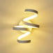 Creative LED Musical Note Design Wall-Mounted Lamp Modern LED Musical Note Bedside Spiral Night Light Indoor