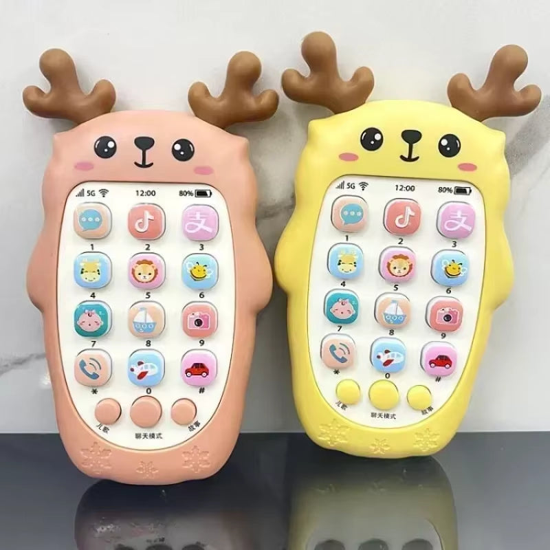 Baby Phone Toys Bilingual Telephone Teether Music Voice Toy Early Educational Learning Machine Electronic Children Gift Baby Toy