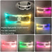 Cool Luminous Colorful LED Light up Glasses Glowing Neon Light Flashing Party Glasses for Nightclub DJ Dance Party Decor