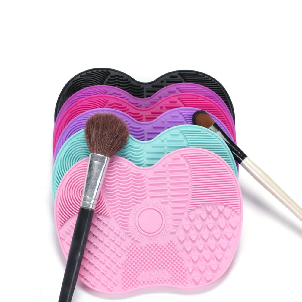 Silicone Makeup Brush Cleaning Pad Mat Brush Washing Tools 