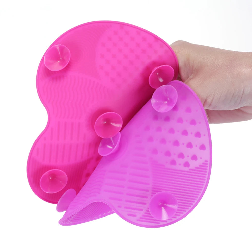 Silicone Makeup Brush Cleaning Pad Mat Brush Washing Tools 