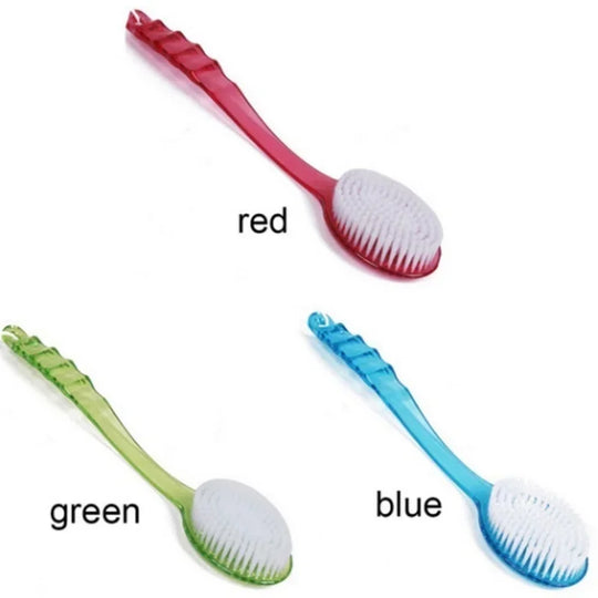 Massager Back Spa Long Natural Body Brush Bath Plastic Bristle Shower