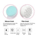 3D Double Silicone Facial Cleansing Brush Manual Massage Facial Brush Soft Bristles Exfoliator Double Sided Face Wash Brush