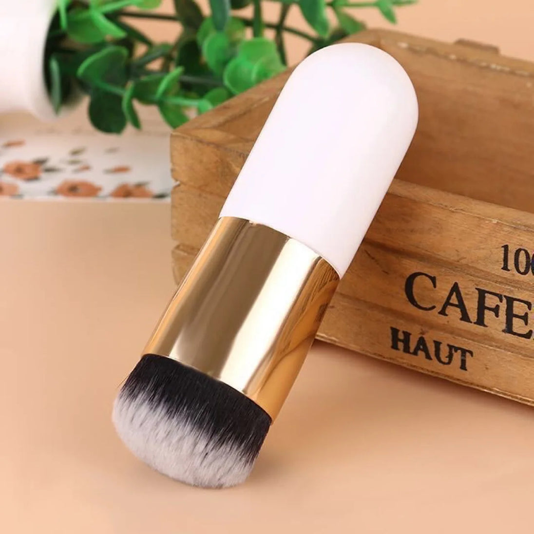 New 2023 Chubby Pier Foundation Brush Flat Cream Makeup Brushes Professional Cosmetic Make-Up Brush