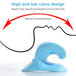 Ergonomic Neck Traction Pillow Pain Relief Neck and Shoulder Relaxer Chiropractic Pillow 