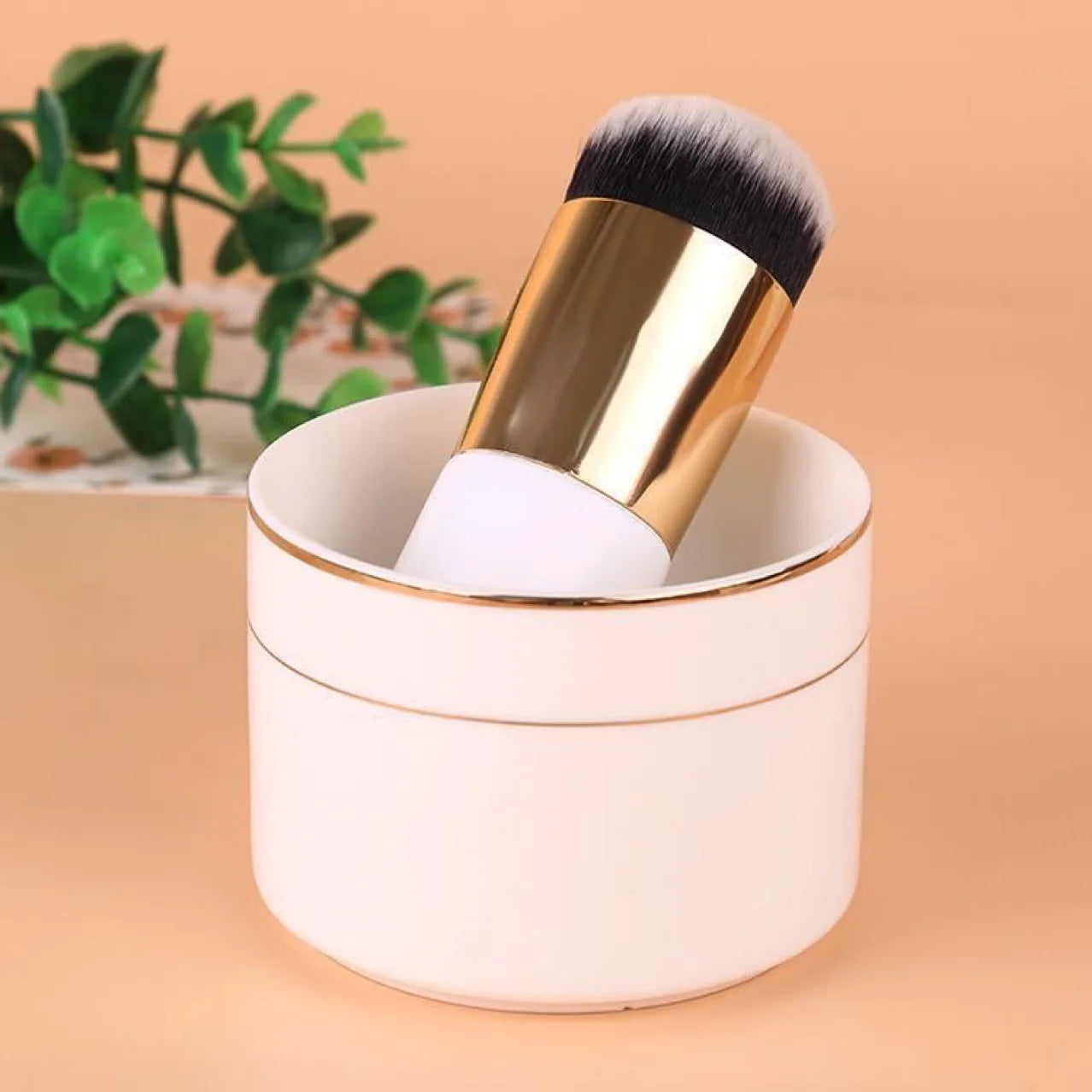 New 2023 Chubby Pier Foundation Brush Flat Cream Makeup Brushes Professional Cosmetic Make-Up Brush