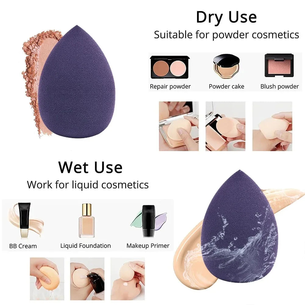 12Pcs Makeup Sponge Blender Beauty Egg Soft Cosmetic Puff Foundation Sponges 