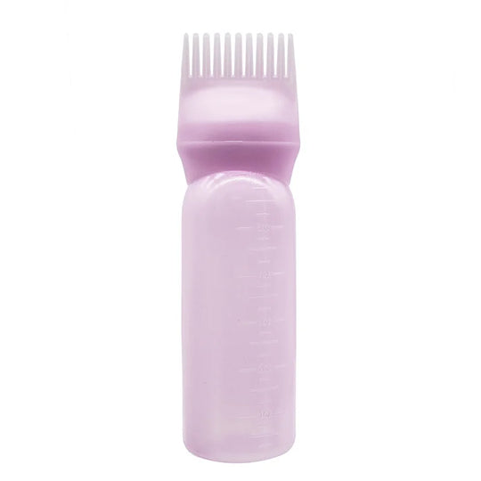 3 Color Salon Hair Oil Applicator Bottle Professional Hairdressing Dyeing Comb Bottles Barbershop Hairdresser Coloring Supplies