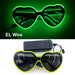 Luminous Fluorescent Glasses LED Glowing Party Supplies Steampunk Glasses with Lights Flashing Neon Goggles Glasses Club Props