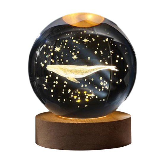 Astronomy Crystal Lights Glowing Planetary Galaxy Astronaut Ball Night Lights Bedside Light Ramadan Decoration Mood Light