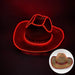 Wireless Disco Luminous Led Bride Cowgirl Hat Glowing Light Bar Cap Bachelorette Party Supplies Flashing Neon Western Cowboy Hat