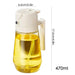 2-In-1 Oil Spray Bottle, 470Ml Oil Dispenser Bottle for Kitchen Cooking, Glass Oil Spray Bottle with Pourer, Oil Sprayer