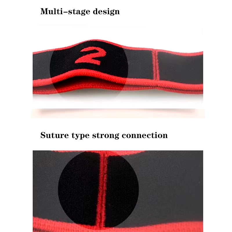 8 Section Style Dance Yoga Stretching Belt Yoga Pilates Fitness Tension Belt Digital Stretching Elasticity