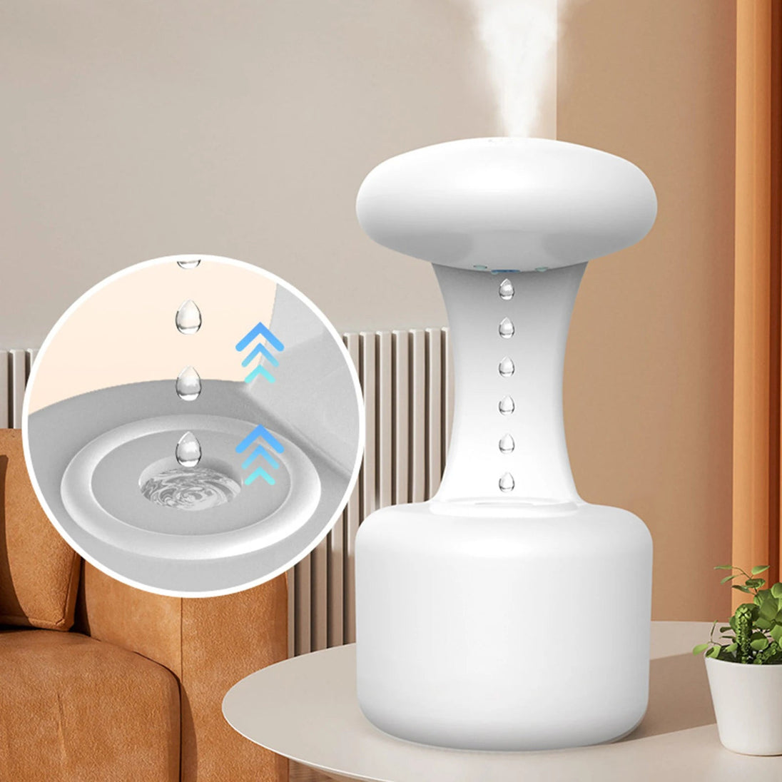 300/ 800Ml anti Gravity Ultrasonic Bubble Humidifier Diffuser USB Mini Mist Sprayer Weightless Desktop Air Humidifier Purifier