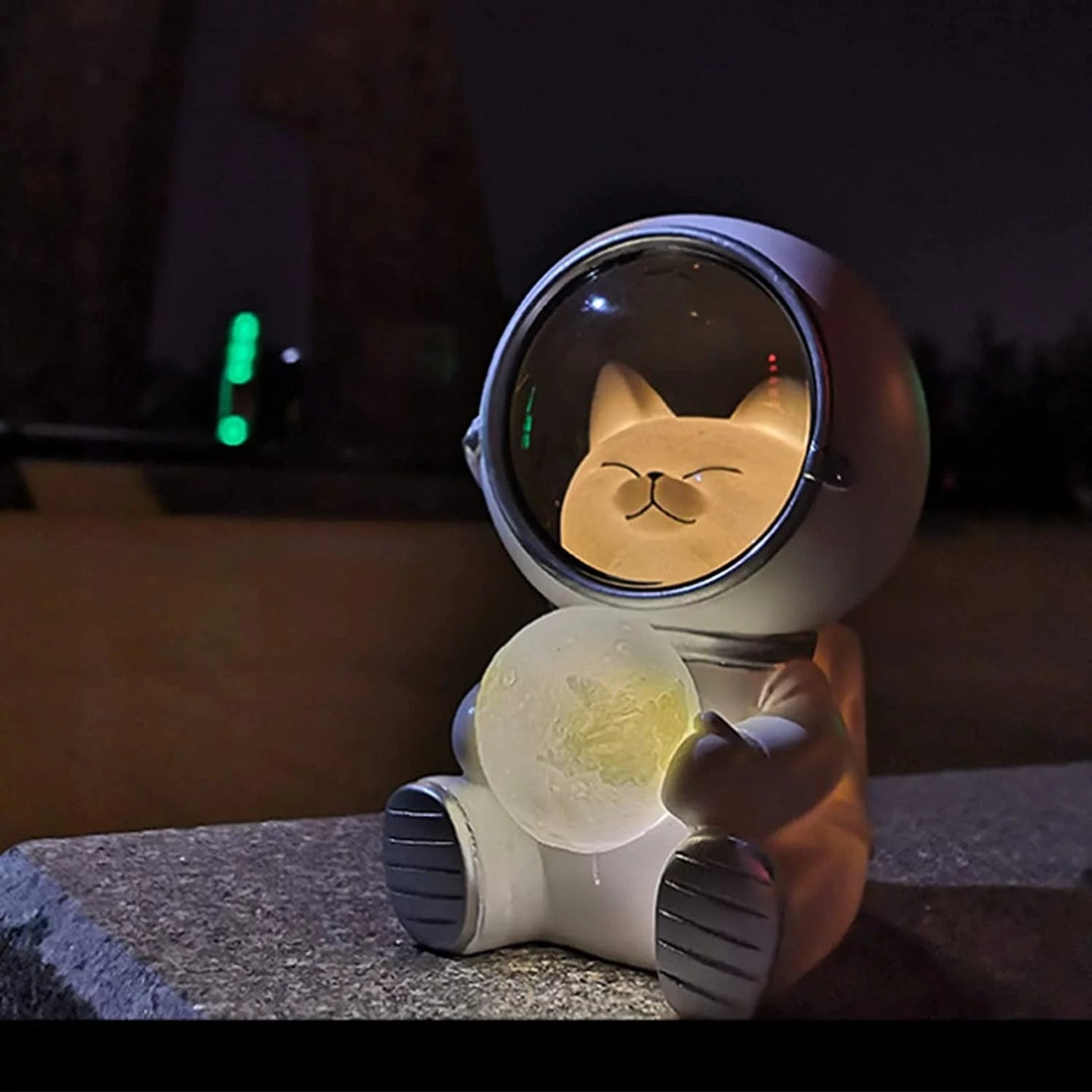 Astronaut Projector Night Light, Cute Spaceman LED Night Light Astronaut Moon Lamps for Kids Adults for Bedroom, Christmas, Birthdays, Space Cat