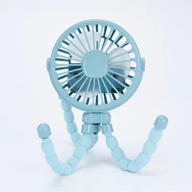 Multi Functional Handheld Mini Octopus Fan Portable USB Charging Home Outdoor Stroller with Night Light Function Small Fan