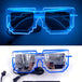 Luminous Fluorescent Glasses LED Glowing Party Supplies Steampunk Glasses with Lights Flashing Neon Goggles Glasses Club Props