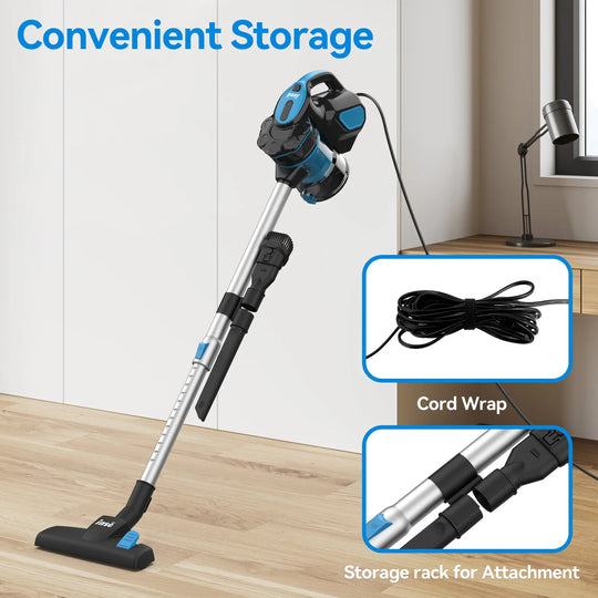 Vacuum Cleaner Corded  I5 18Kpa Powerful Suction 600W Motor Stick Handheld Vaccum Cleaner for Home Pet Hair Hard Floor