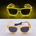 Luminous Fluorescent Glasses LED Glowing Party Supplies Steampunk Glasses with Lights Flashing Neon Goggles Glasses Club Props