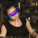 DIY Shining Electronic Futuristic Eyewear Glow the Dark Bluetooth LED Luminous Glasses Prop for Party Bar Festival Performance