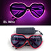 Luminous Fluorescent Glasses LED Glowing Party Supplies Steampunk Glasses with Lights Flashing Neon Goggles Glasses Club Props