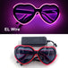 Luminous Fluorescent Glasses LED Glowing Party Supplies Steampunk Glasses with Lights Flashing Neon Goggles Glasses Club Props